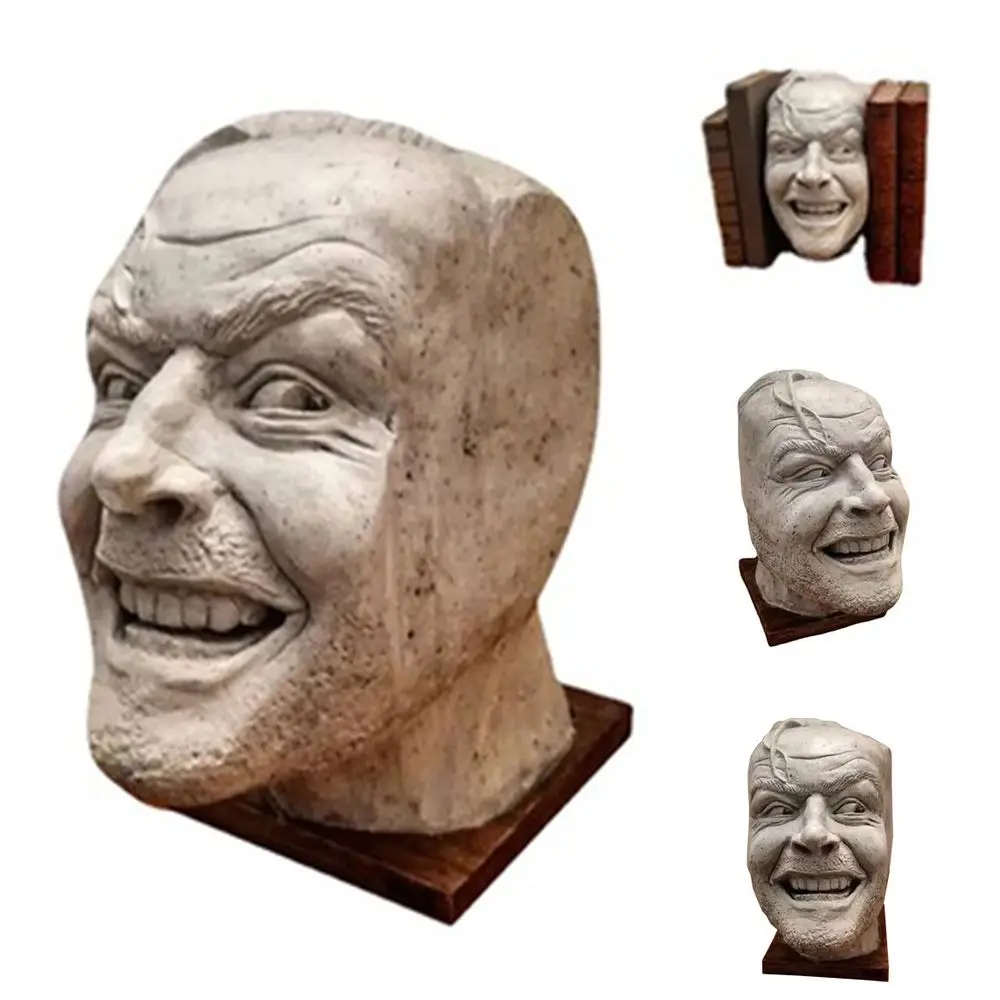 New Library Crafts Resin Accessories Funny Sculpture decoration Here's Johnny! The Shining Bookshelf