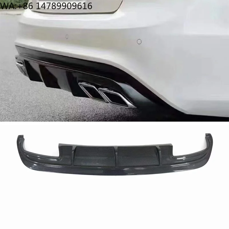 

High-end Custom Body Kit For Old-to-New ConversionW207 COUPE LCI Carbon Fiber Rear Diffuser Lip For E-Class 2014-2016