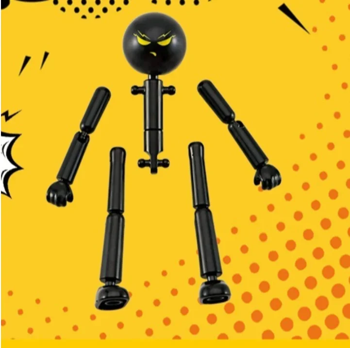 Movable 3D Printing Mannequin Multi-jointed Multi Joint Stickman Toy Novelty Action Figure Stickman Assembled Robot Decoration
