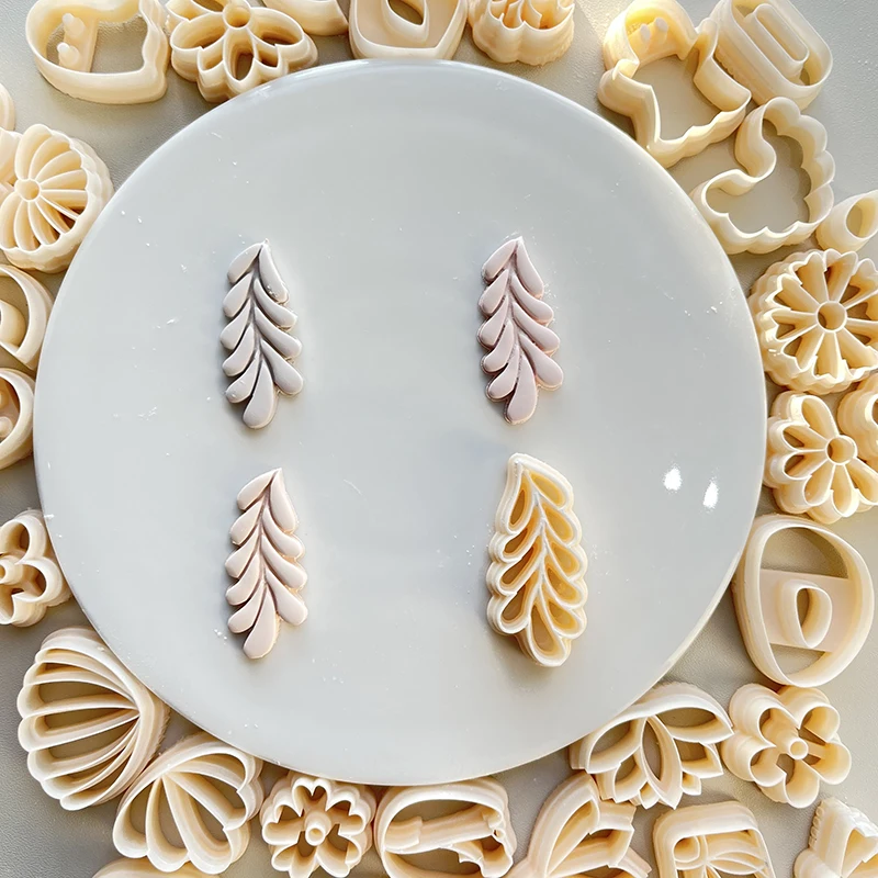 Pflanzen Inspiration Serie Blume & Blattförmige Ton Schneiden Formen Für DIY Ohrringe Abzeichen Schmuck Dekoration Machen Ton Form Werkzeuge – Detail 5
