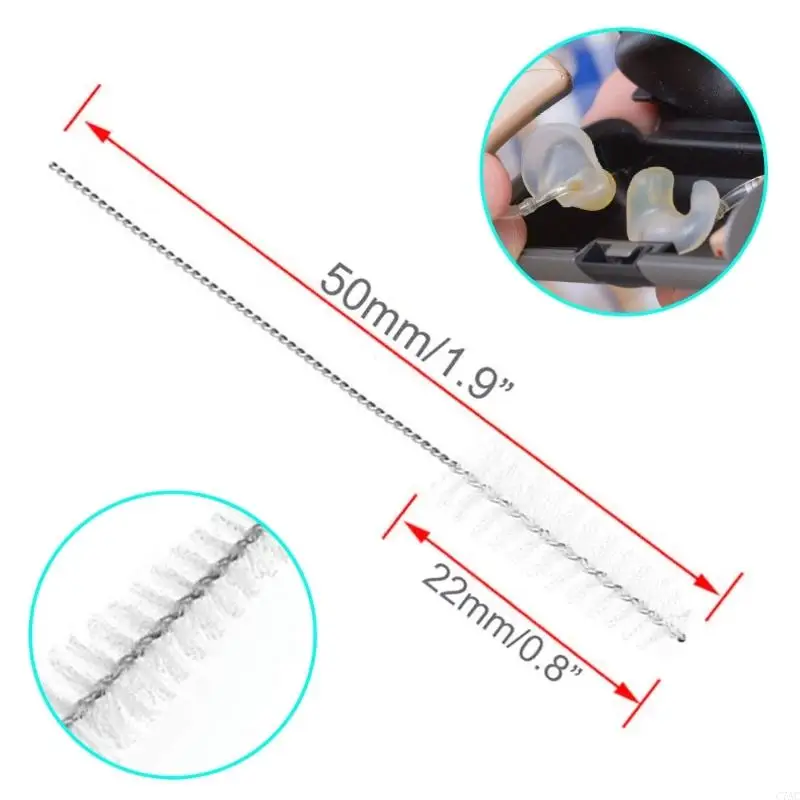 Bộ dụng cụ bảo trì chăm sóc máy trợ thính hiệu quả tính năng bàn chải từ tính để sử dụng hàng ngày C7AC