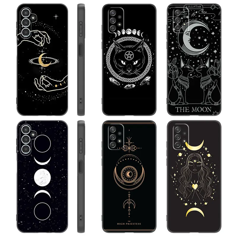 Witches Moon Tarot Case For Samsung  A13 A22 A24 A32 4G A14 A23 A25 A34 A52S A53 A54 A73 5G A11 A12 A31 A33 A50 A51 A70 A71 A72