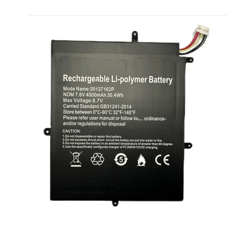 26.6Wh 3500mAh H-30137162P Laptop Battery For TECLAST F5 2666144 NV-2778130-2S High Quality Li-polymer Replacement