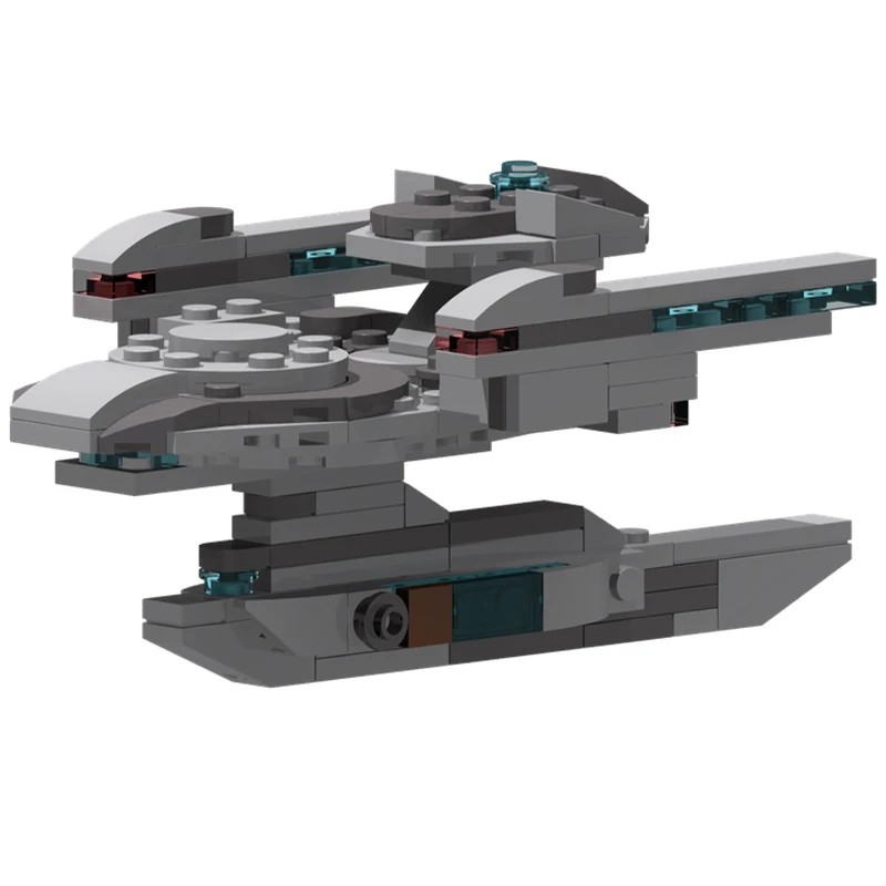 

495 шт. MOC Grissom-Class, оригинальные звездные корабли и вариаторы, гладкое издание, строительные блоки, рождественский подарок, расширенный дисплей для дома