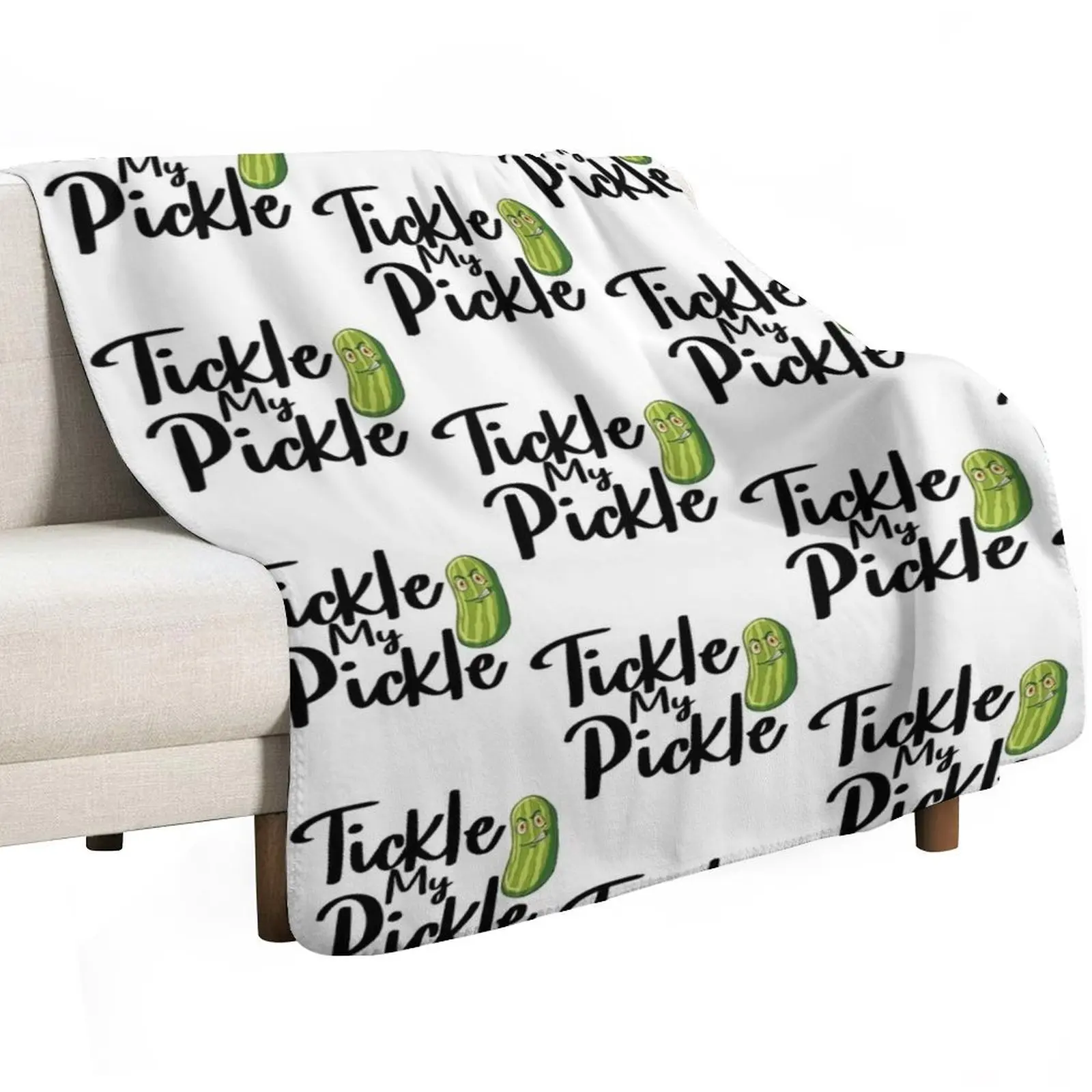 Tickle My Pickle Throw Blanket Loose Decorative Throw Camping blankets and throws Sofa Throw Softest Blankets