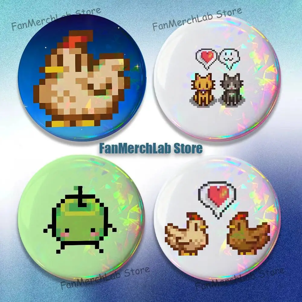 

S-StardewS Game V-Valley Cartoon Anime Music Button Pin Brooch Jewelry Decoration Gift 22mm 32mm 44mm 58mm 75mm