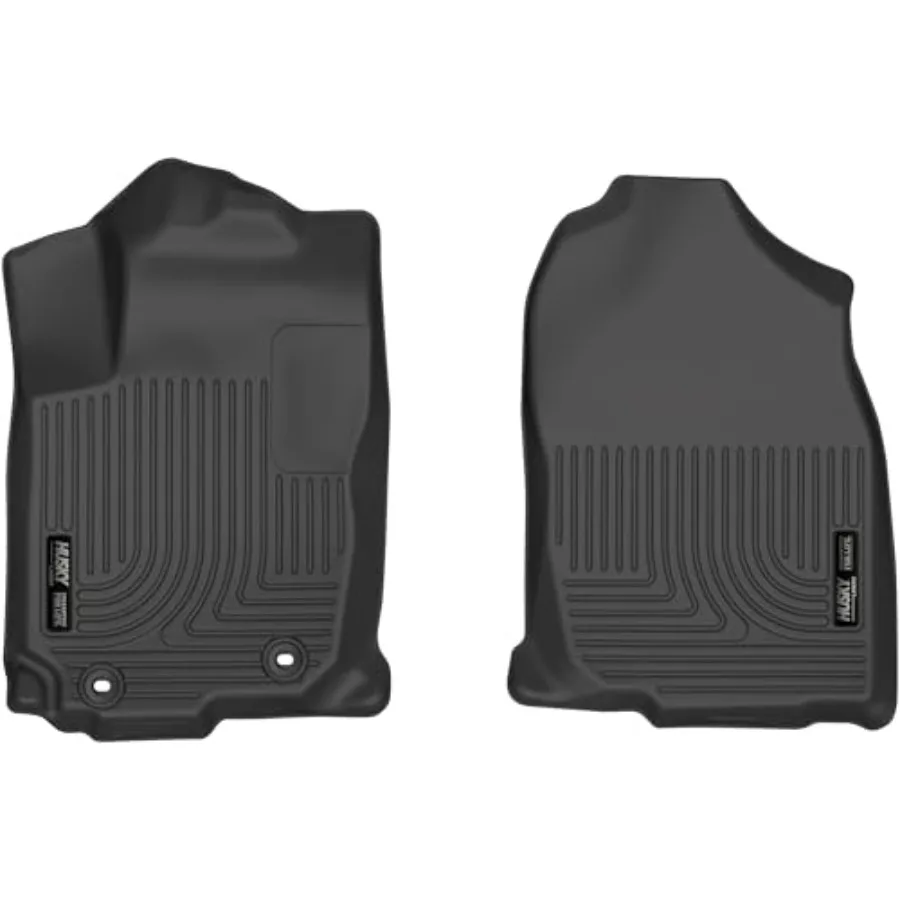 

Weatherbeater Floor Mats Fits 2013-2018 Toyota RAV4 Front Row 2-pc Black - Durable Rubber Material Splash and Mud Protection Ea
