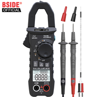 BSIDE 600A Digital Clamp Meter True RMS DC AC Ammeter Pliers Inrush Current Smart Auto profession Multimeter Voltage Ohm Tester