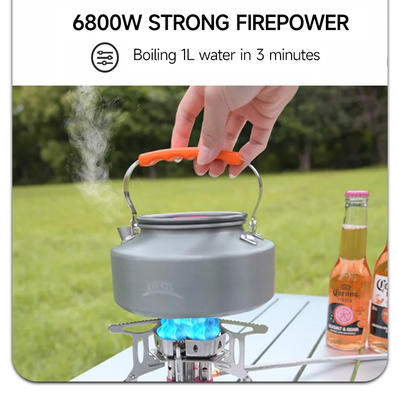 Portable gas burner Tourism and camping gas stove travel Nature hike stove Butane gas adapter High pressured camping burner