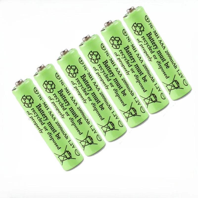 NEW High Quality Nickel Hydrogen Battery, Rechargeable Battery AAA 1.2V 2000mAh AAA Battery for Microphone, Door Lock, Toy