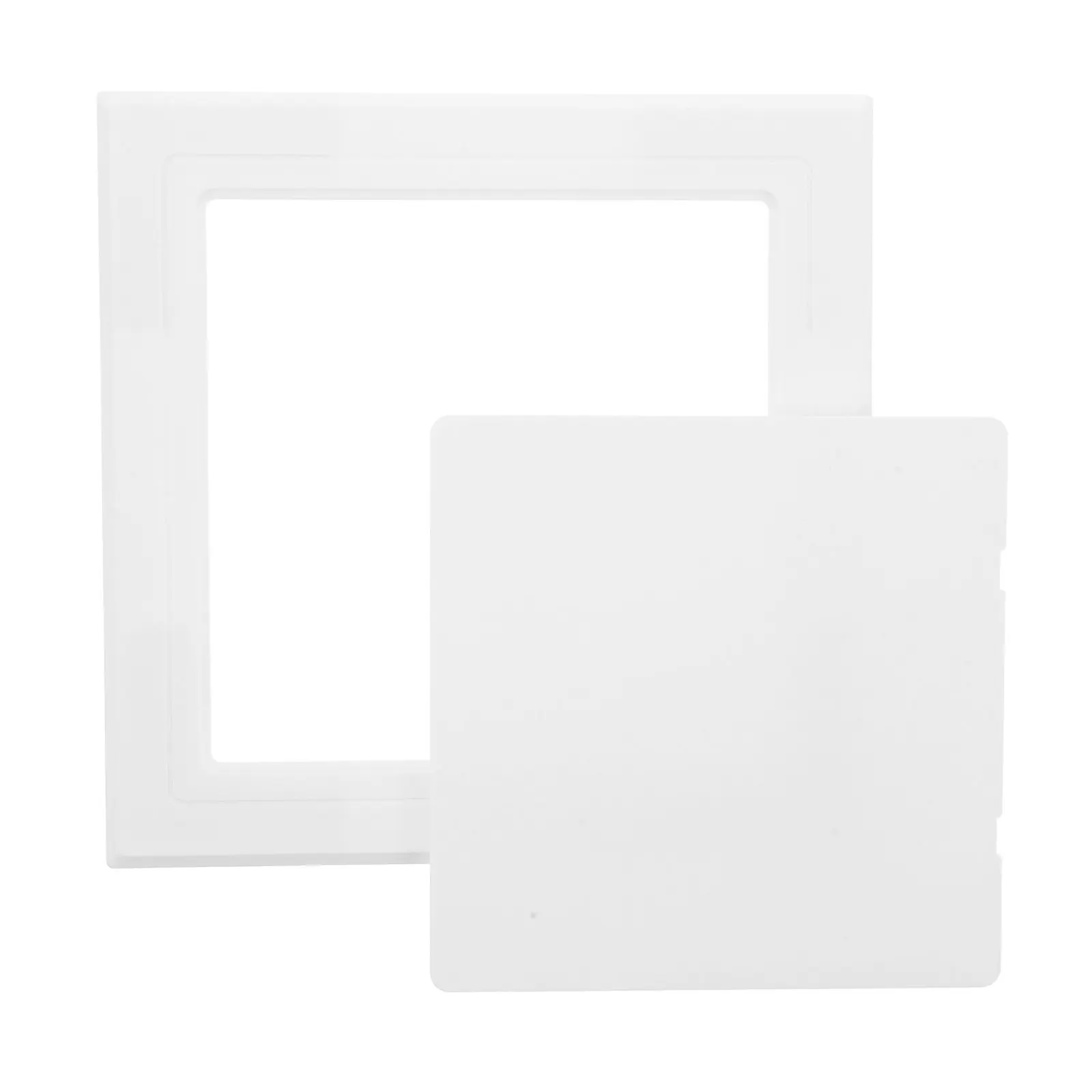 Adhesive Plumbing Access Panel 6x6 Peel and Stick Wall Hole Cover Square No Drill Decorative Pipe Cover Bathroom Kitchen