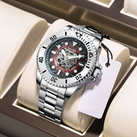 TEVISE New Automatic Mechanical Watch for Men Waterproof Stainless Steel