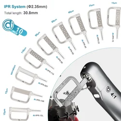 10pcs AI-IPR-SET Dental Orthodontic Handpiece Saw Blade for 4:1 Reduction Interproximal Stripping LED Contra Angle Handpiece