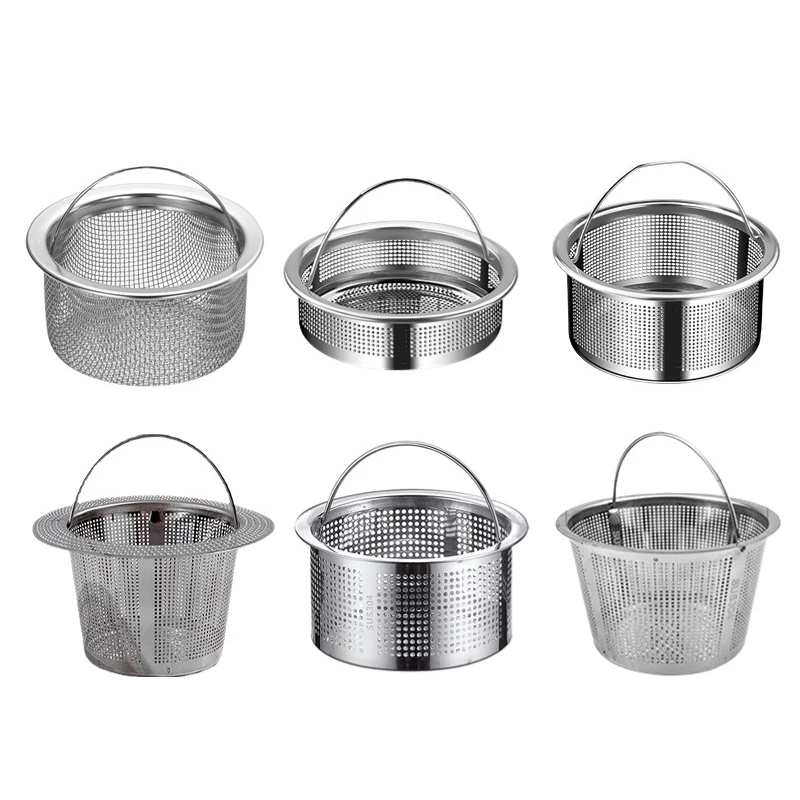 Sink Strainer Kitchen Sink Grid Filter Stainless Steel Drain Hole Filter Mesh Protection Against Clogging Kitchen Accessories