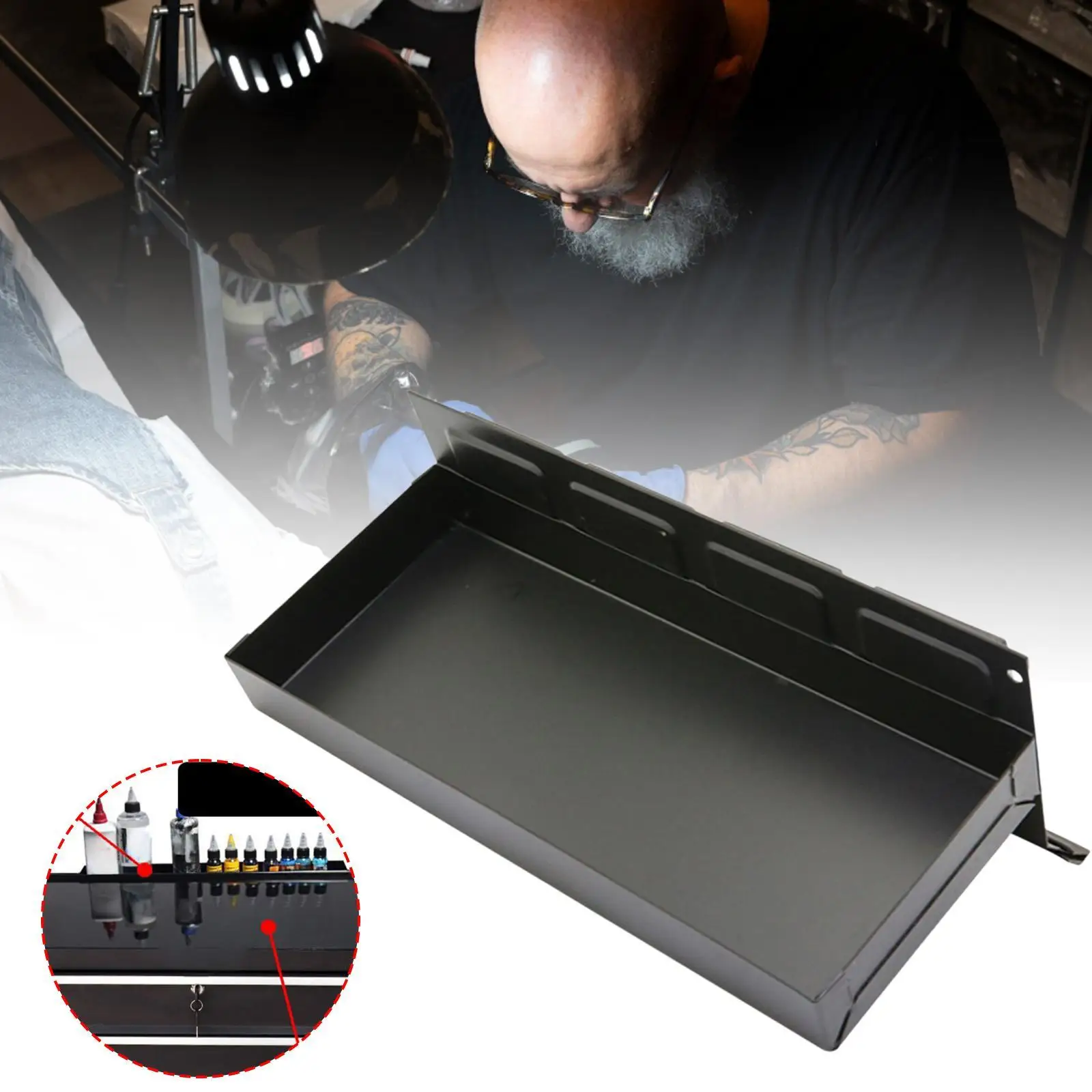 رف حامل الأدوات الجانبية للمرآب، منظم أدوات تخزين الرف الجانبي الحديدي لورشة العمل بنفسك #3