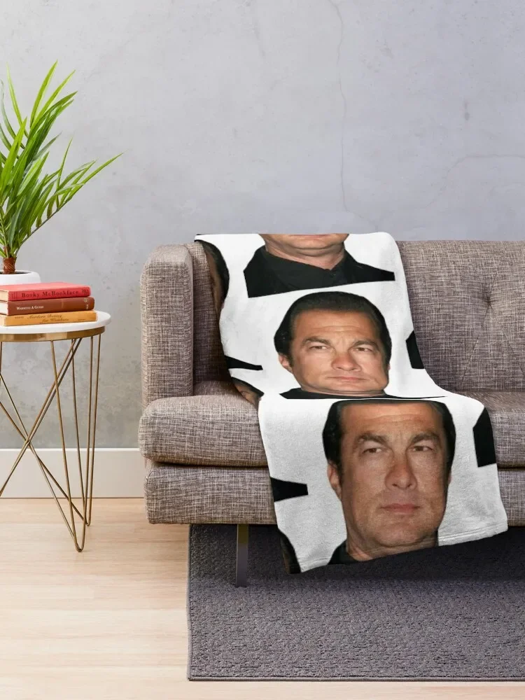 steven seagal Throw Blanket warm for winter Decorative Sofa cosplay anime Blankets For Bed Blankets