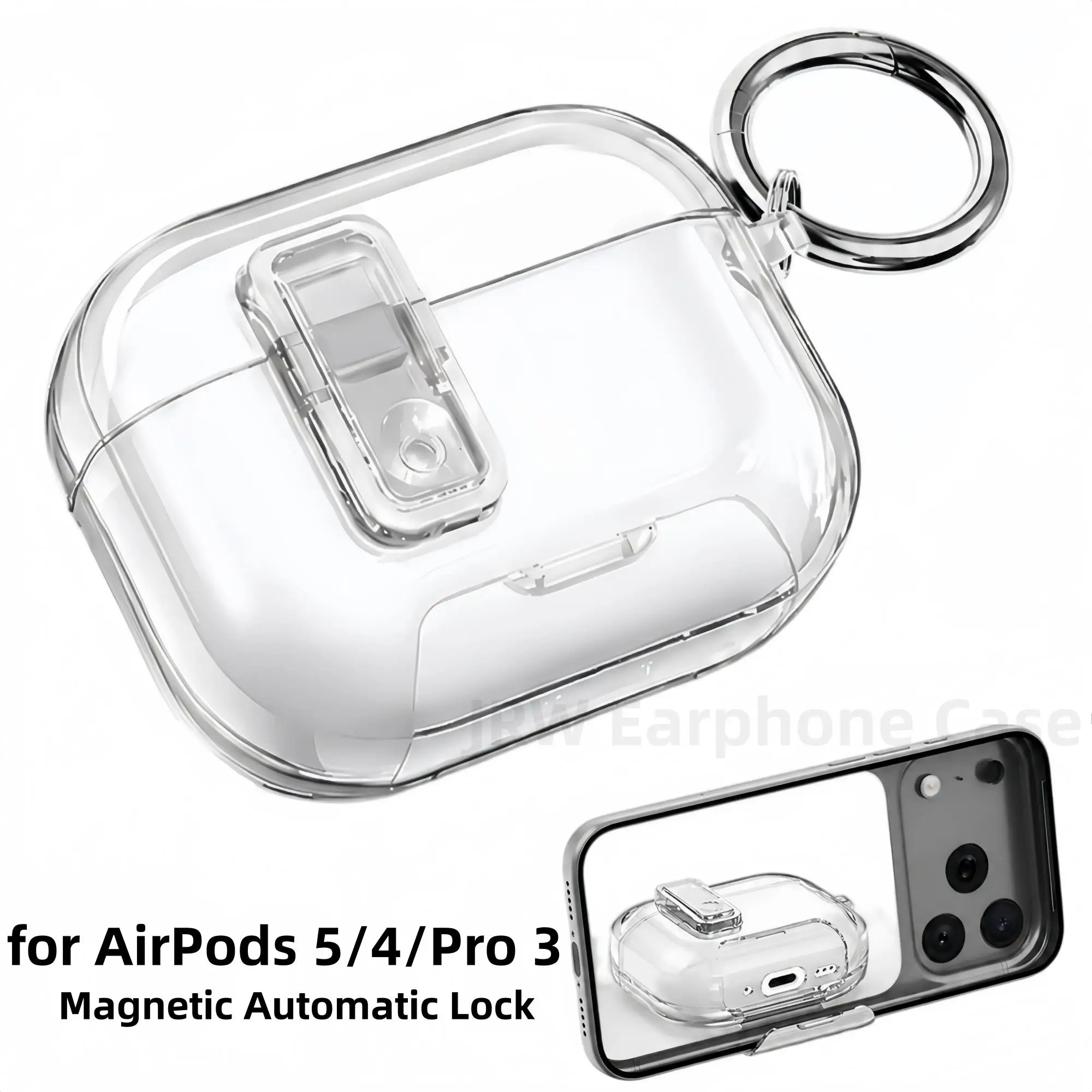 for AirPods 5/4/Pro 3 Case with Secure Lock Phone Stand Design Automatic Snap Switch Cover with Cleaner Kit for AirPods 5/4/Pro3