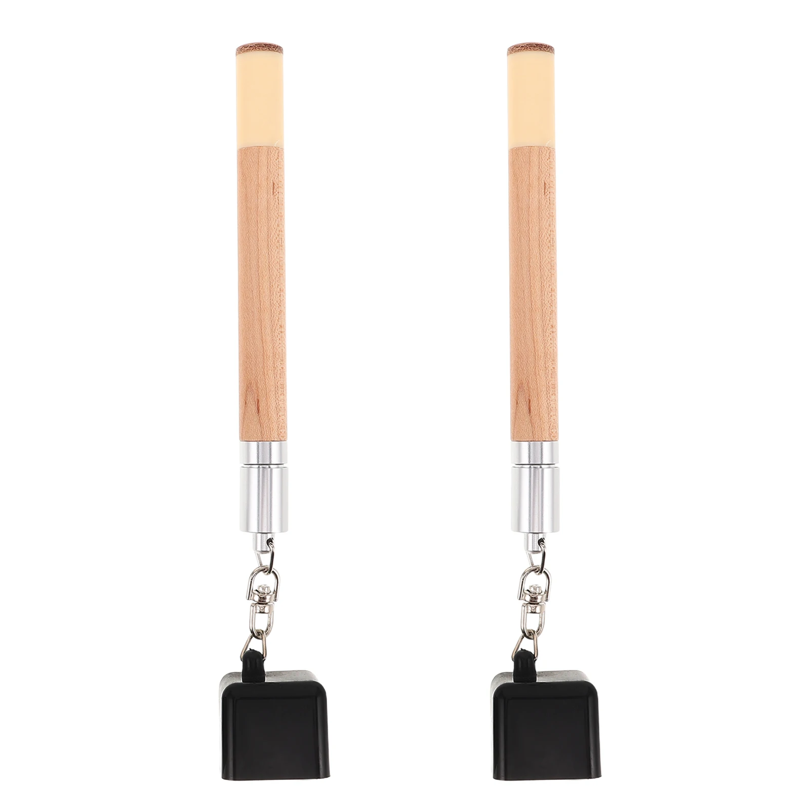 

2 Pcs Chocolate Pen Set Billiard Pricker Tool Pool Tip Shaper Kit Chalk Holder for Billiards Repair Beige Accessory Portable