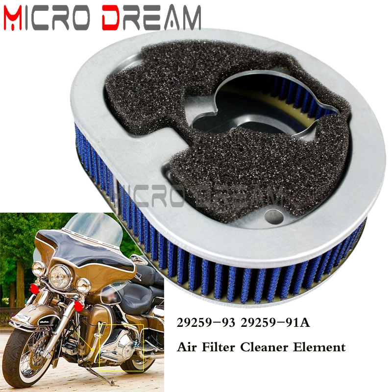 

Воздушный фильтр 29259-91A 29259-93 для мотоцикла Harley FXDB Dyna Glide FLHR Road King FLHTCU Electra Glide Ultra FLSTF Low Rider