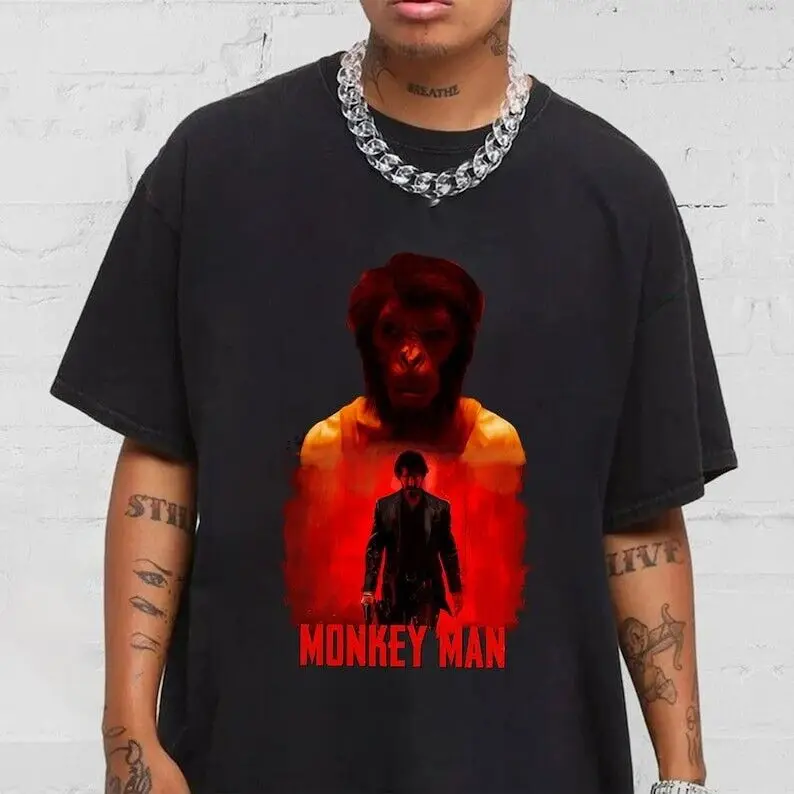 Monkey Man 2024 Movie T Shirt Dev Patel