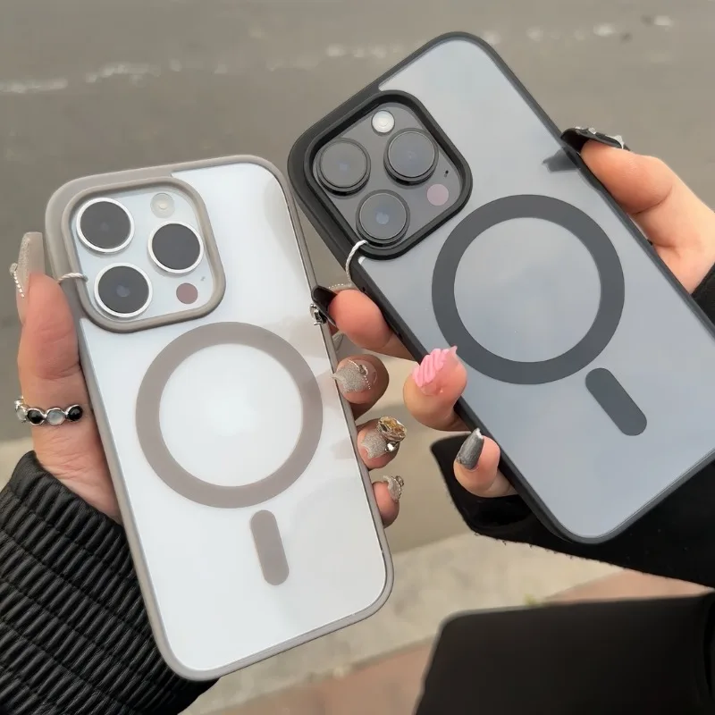 Luxury Magnetic For Magsafe Wireless Charge Case For iPhone 18 17 16 15 14 Plus 13 12 11 Pro Max Shockproof Armor Clear Cover