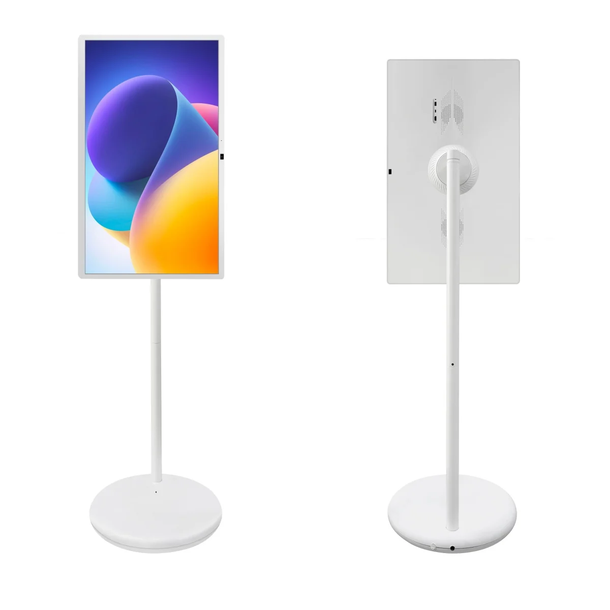 32 Inch Smart TV Touch Screen LCD Display, Android13 8+128GB White Rotating Stand, Digital Signage for Restaurant Aliexpress