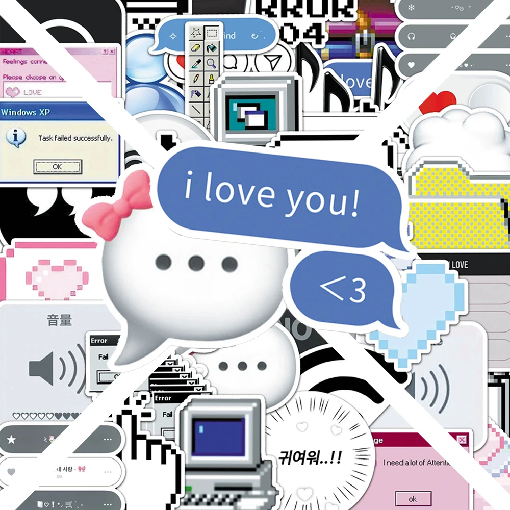 10/30/50pcs Cool Programmer Internet MEME Cartoon Stickers for Stationery Phone Notebook Laptop Waterproof Funny Kid Sticker Toy
