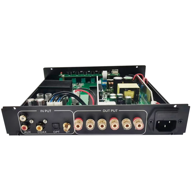 Sunbuck เครื่องขยายเสียง Hi-Fi TPA3255 300W 2.1ช่อง U ดิสก์ U ไฟเบอร์ออปติกสายโคแอกเซียลบลูทูธสำหรับเล่นแอมป์เครื่องขยายเสียงสเตอริโอ