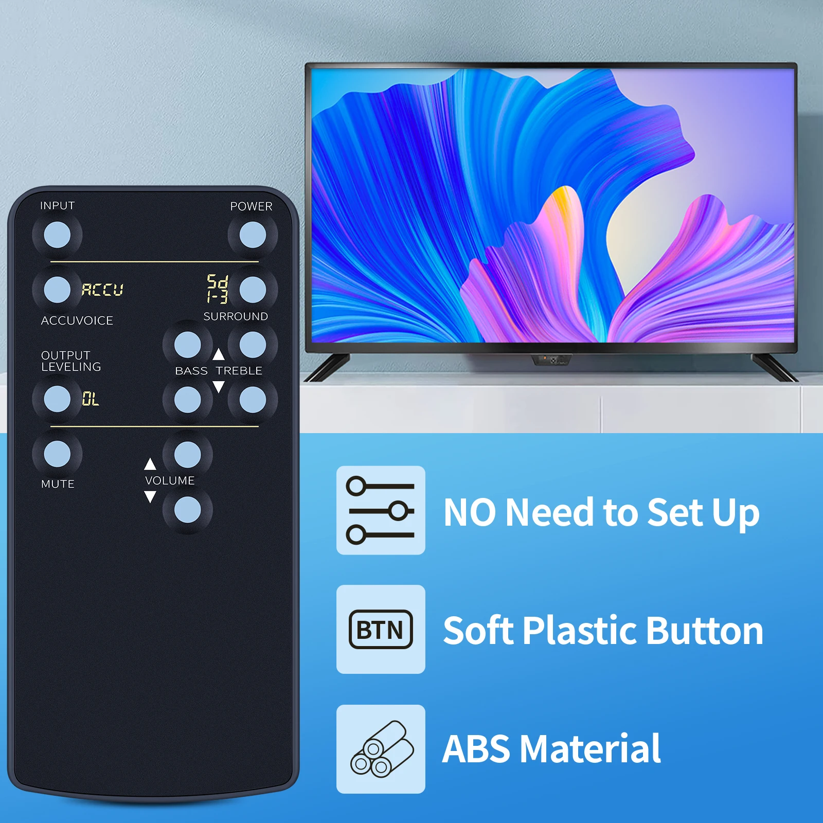 Новый пульт дистанционного управления для динамиков ZVOX OMNI, AV157, AV200, AV205/Platinum серии (570,670,770) с 4-значным дисплеем