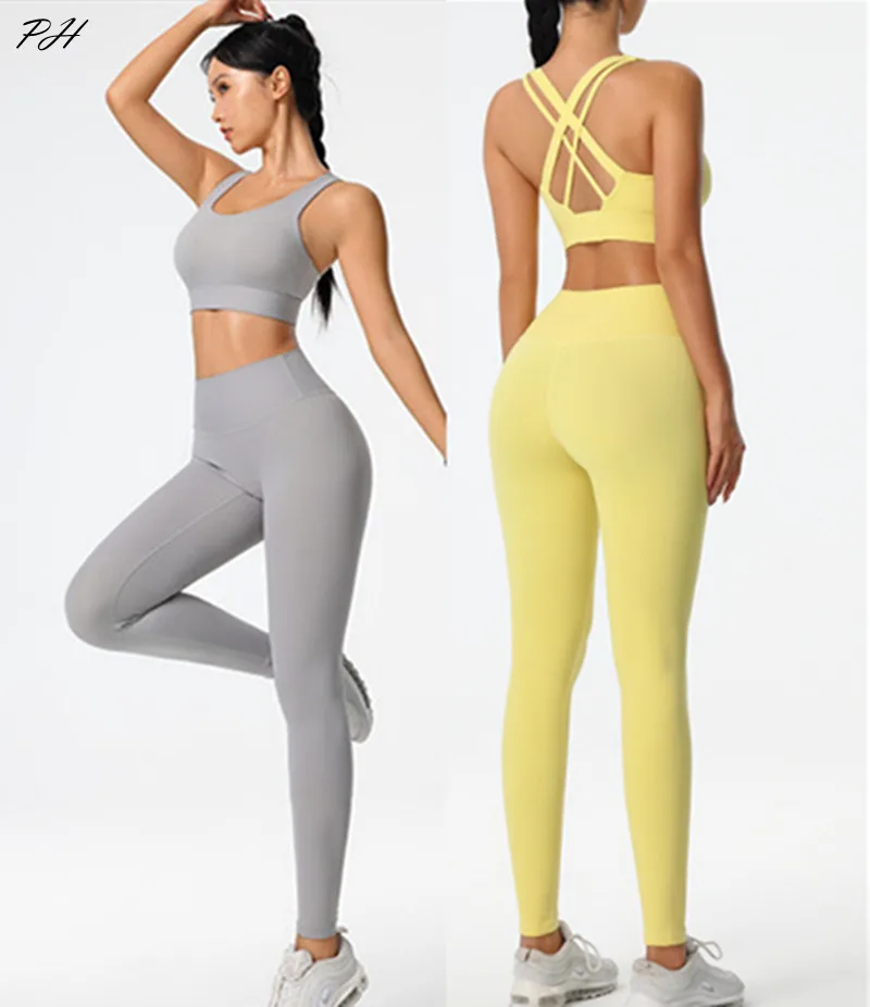 

Plus Size Yoga Set Women Fitness Sportswear Sports Suits Gym Clothing Workout Clothes Two Piece Set High Waist Leggings Crop Top