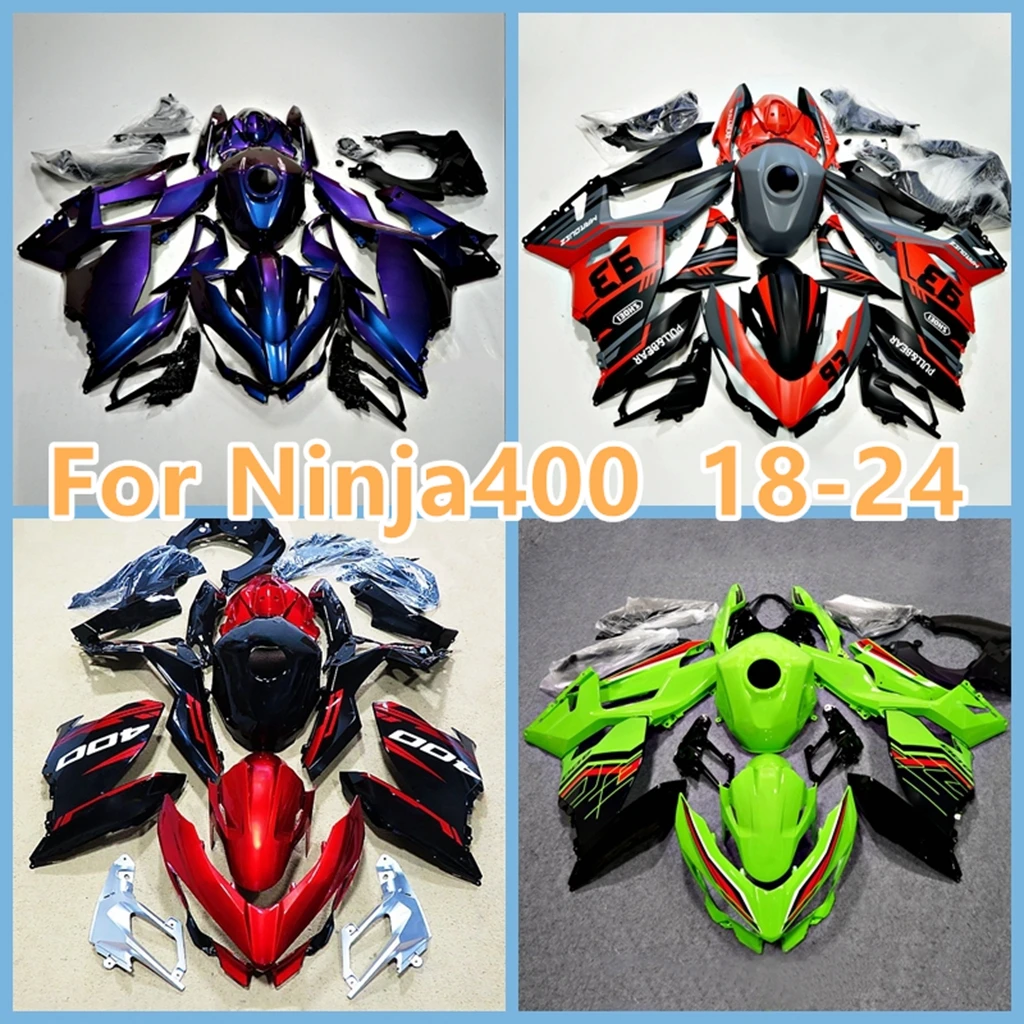 Painted Fairing Set for KAWASAKI NINJA 400 NINJA400 EX400 2018 2019 2020 2021 2022 2023 24 ABS Plastic Motorcycle Bodywork Cowl