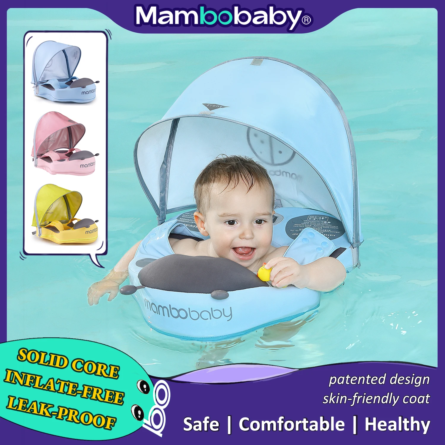 Baby Lying Swimming Float Infant Kid Floater Mambobaby Non Inflatable Kids Outdoor Play Water Waist Floater Waist Swimming Ring