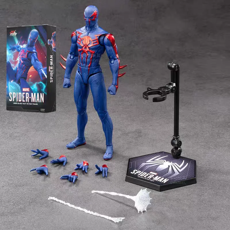 

Genuien ZD Marvel Spider Man Anti-Octk Suit Black and Gold Spider-Man 2099 Suit Scarlet Spider，1/10 Action Figure Model Toys
