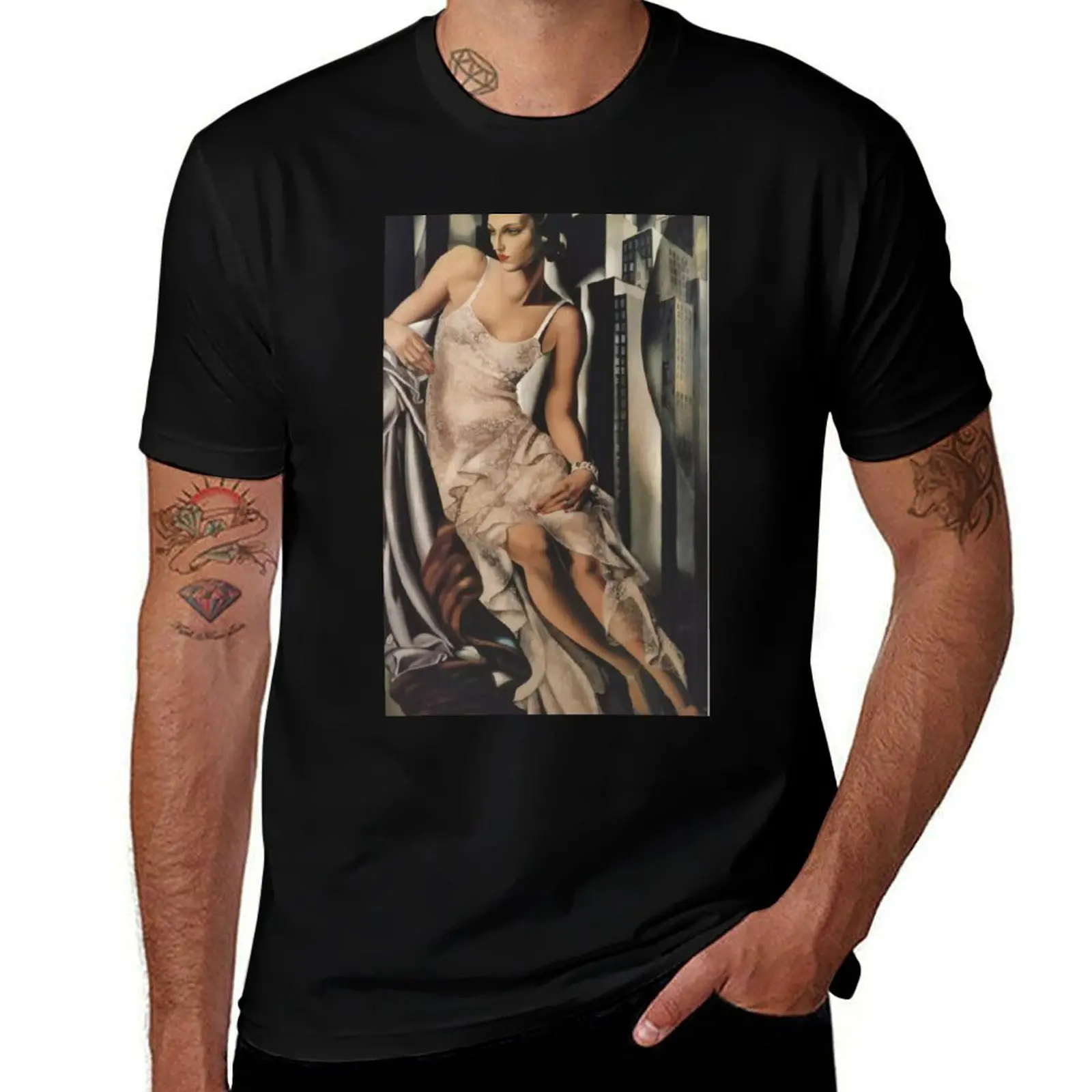 

Portrait of Madame Alan Bott by Lempicka T-Shirt man t shirt luxury t shirt man cotton T-shirt