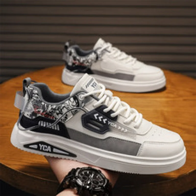 Zapatillas de deporte informales para hombre, zapatos Unisex a la moda, duraderos, antideslizantes, con suela gruesa, cómodos, transpirables, fáciles de cl, 2025