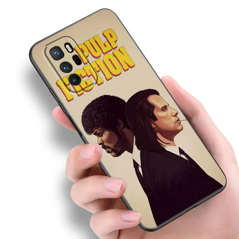 Movie PULP FICTION Black Silicone Phone Case For Xiaomi Redmi Note 10 11 11S 12 13 4G 8 9 11T Pro 5G Plus 8T 9S 10S 12S