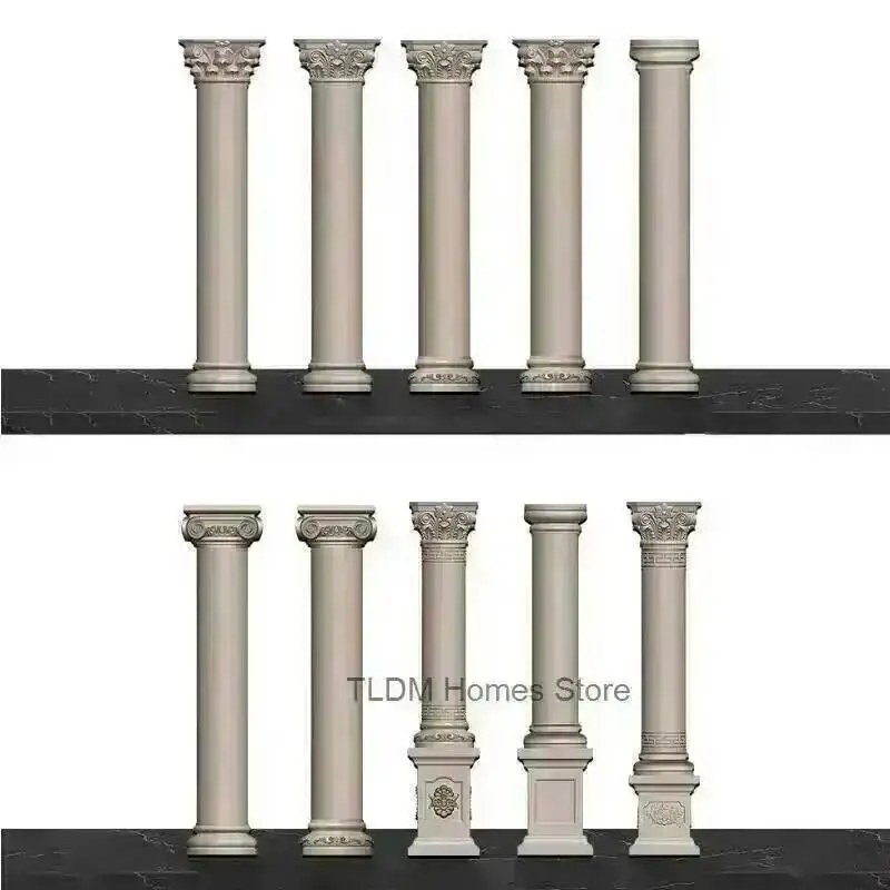 roman Mold Durable ABS column Plastic Concrete Round Column Mold for Gardening Roof Support Molding House Construction Tool M