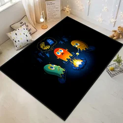 Pacman Floor Mat Graphic Printed Flannel Doormats For Bathroom Kitchen Entrance Carpet Home Decor