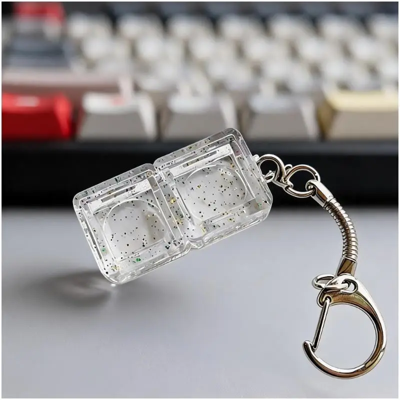 Y1UB Mechanical Keyboard Press Tester Carry Frame See Through Body with Metal Hook for Feel Comparison and Desk Display Use