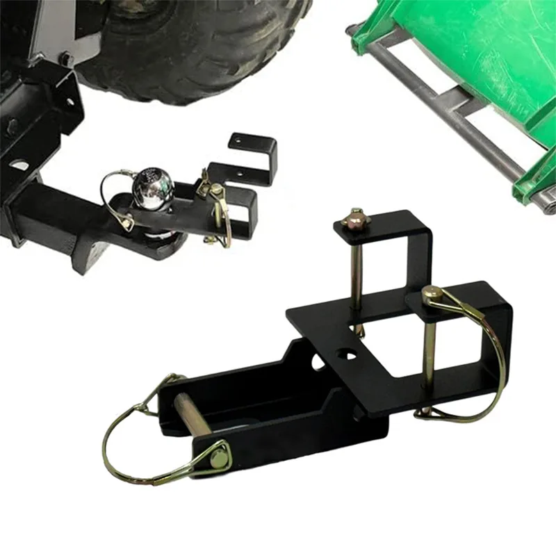 Trash Can Combination Hook With Removable Pin Towing Connector, Fits Wheeled Waste Bin