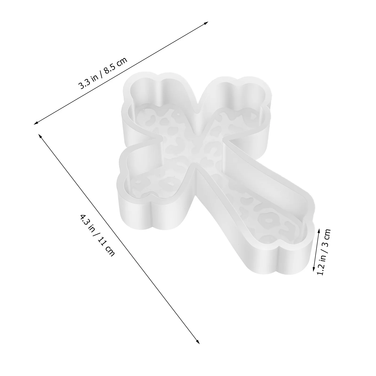 2 قطعة قوالب راتينج السيليكون على شكل متقاطع قالب صب قابل لإعادة الاستخدام للحلي الجص لتقوم بها بنفسك الحرف معطرات السيارات قالب متقاطع