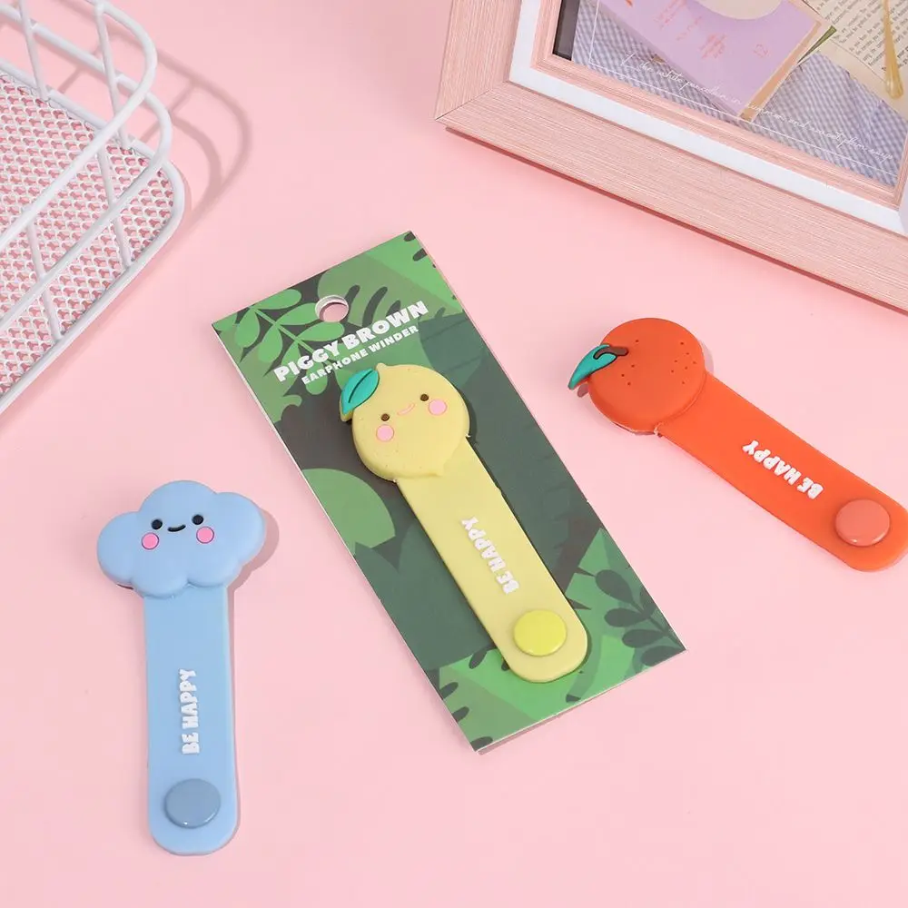 Cute Multifunction Clips Wire Cord Winder Data Cable Organizer Data Line Storage Cable Protector Earphone Winder