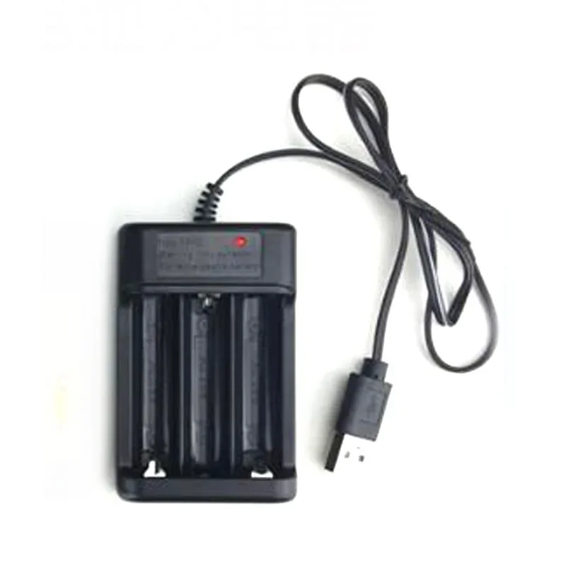 USB 3 Slots Output DC 5V Input 3.6V 250mAh Charger for Rechargable NI-MH NI-CD Lithium-ion AA Battery