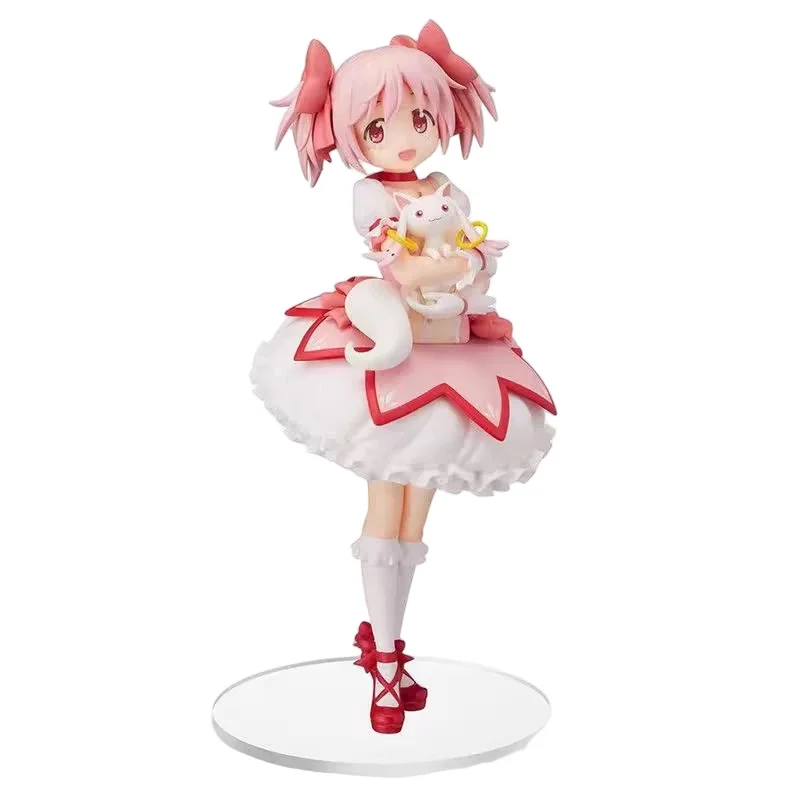

SEGA Prize Magical Girl Figure Pink Hair Anime Girl with Cute Mascot Creature Collectible Model Statue Toy