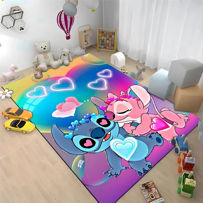 17 Styles Disney Stitch HD Pattern Large Area Carpets Home Living Rooms Cartoon Children's Bedroom Sofa Doormat Floor Rugs