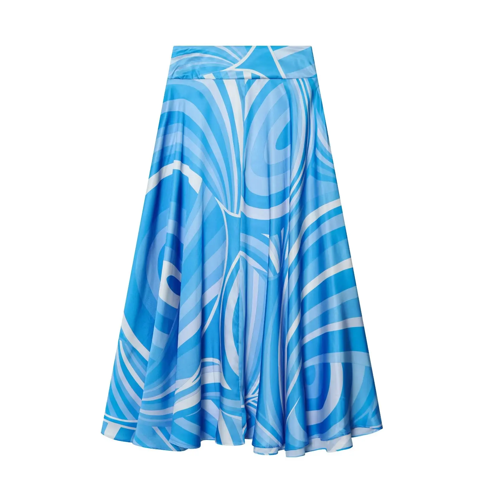 KONDALA Damen Trendiges Bedrucktes Rock-Set 2026 Sommer Elegantes Urlaubs-Chic-Set Hemden mit Reversknöpfen, Weit Plissierter Midirock – Detail 21