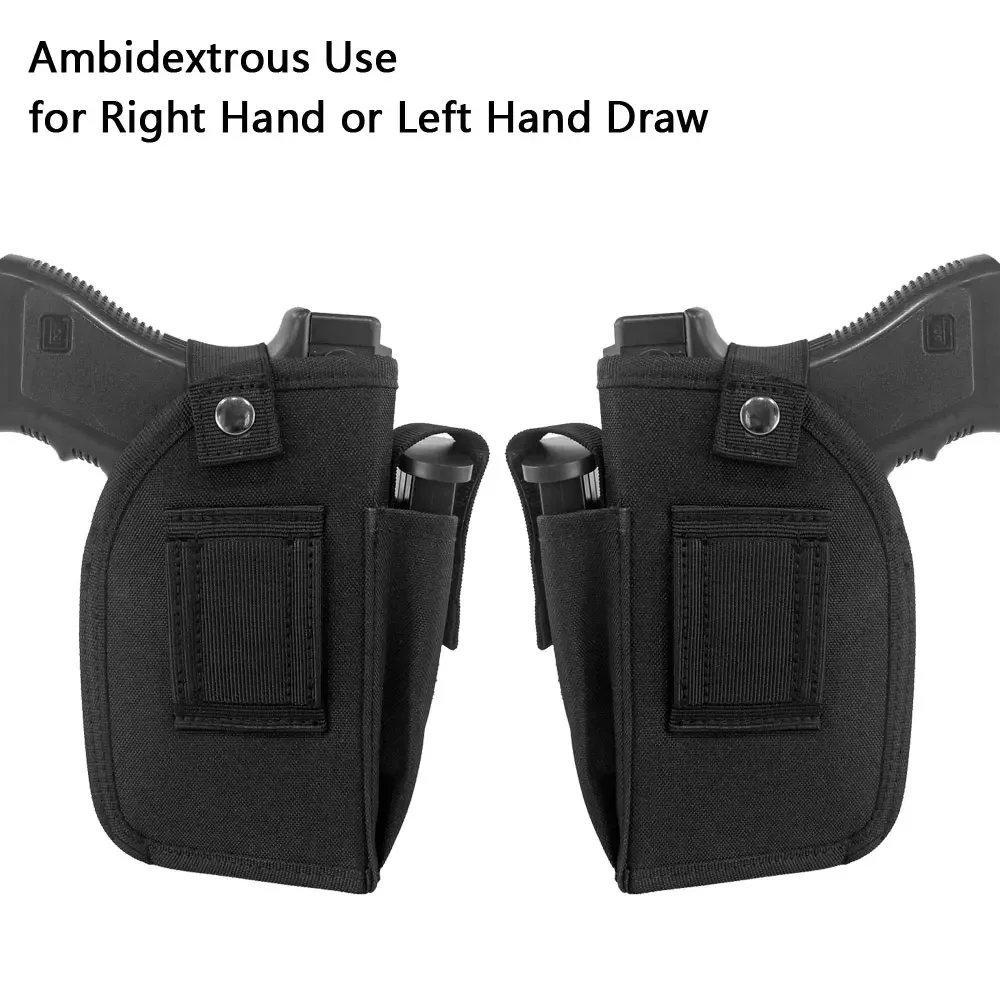 Tactical Concealed Carry Right/Left Hand Pistol Gun Holster Fits Handguns with Laser Light or Flashlight IWB OWB Guns Holsters