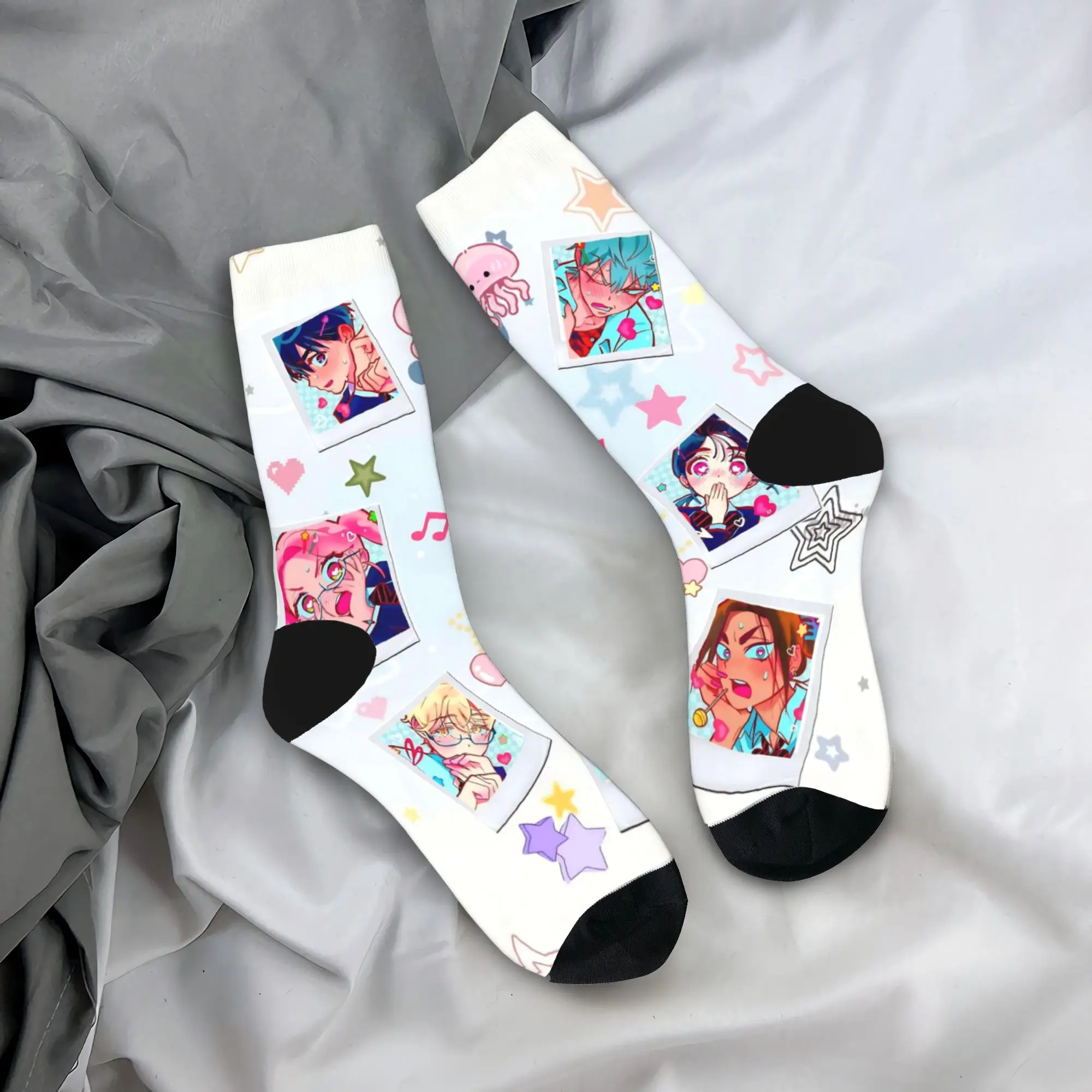 

Носки Ivan And Till Alien Stage, забавные чулки, весенние антибактериальные носки для взрослых и мужчин, средние мягкие дизайнерские велосипедные носки