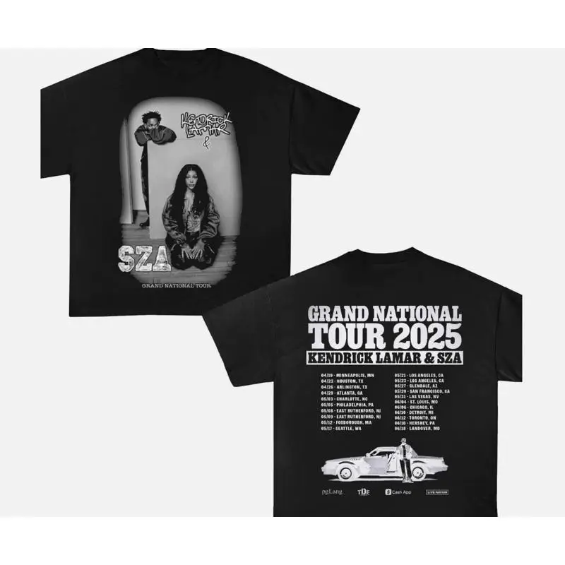 

Kendrick Lamar Sza Grand National Tour Concert 2025 T Shirt