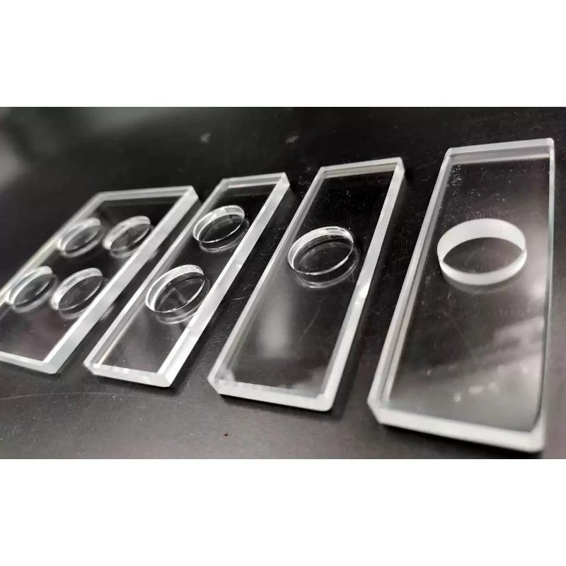 Microscope Optical Glass Slide Flat Bottom Groove Ultra White High Transparency Single Concave Double Concave Customizable
